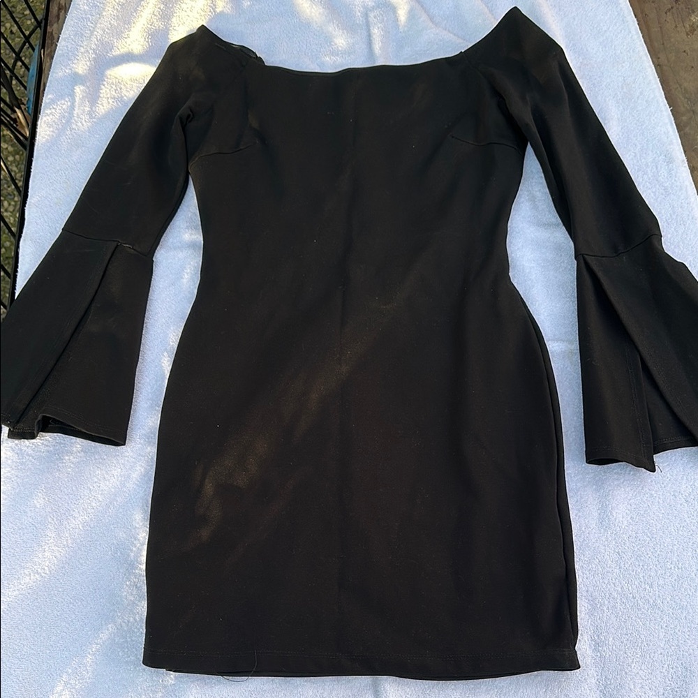 Elegant Black Off-Shoulder Dress